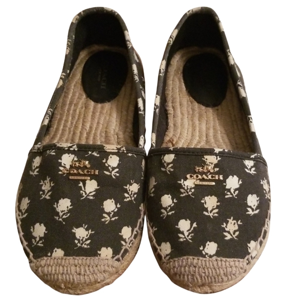Coach Rhodelle Espadrille Shoes Women’s Size 8.5B Floral Print Pre-Owned